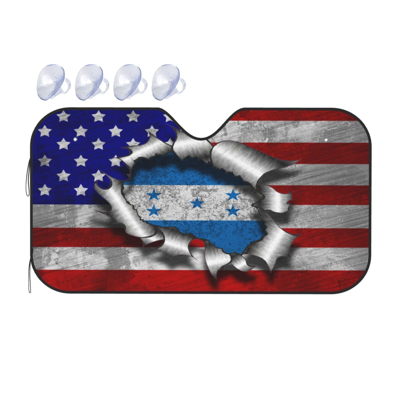 Auto Frontscheibe Amerika Honduras Honduraner Auto Sonnenschutz Für Frontscheibe Klappbarer Frontscheibenabdeckung, Für Hält Ihren SUV, Truck, LKW, Kühl, M Auto Frontscheibe Amerika Honduras Honduraner Auto Sonnenschutz Für Frontscheibe Klappbarer Frontscheibenabdeckung, Für Hält Ihren SUV, Truck, LKW, Kühl, M von Generic