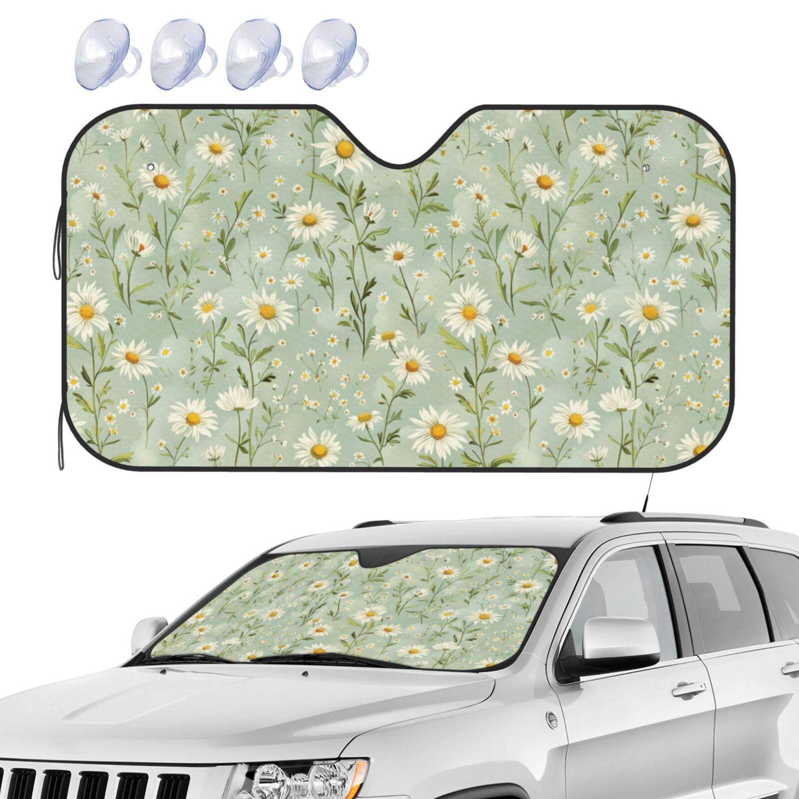 Auto Frontscheibe Blumen Pastell Auto Sonnenschutz Frontscheibe Schützt Innenraum Universal Sonnenblende Für Windschutzscheibe, Für Car, Truck, SUV, M Auto Frontscheibe Blumen Pastell Auto Sonnenschutz Frontscheibe Schützt Innenraum Universal Sonnenblende Für Windschutzscheibe, Für Car, Truck, SUV, M von Generic