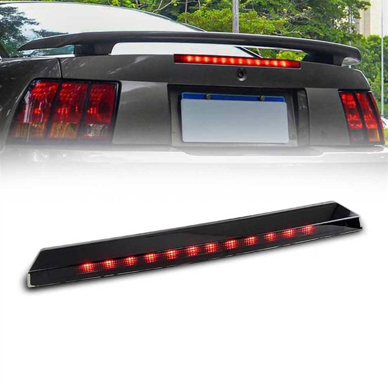 Auto Hochmontierte Bremsleuchte Dritte Bremsleuchte Für Ford Für Mustang 1999 2000 2001 2002 2003 2004 Rücklicht Bremsleuchte Zubehör Auto Bremslicht von Generic