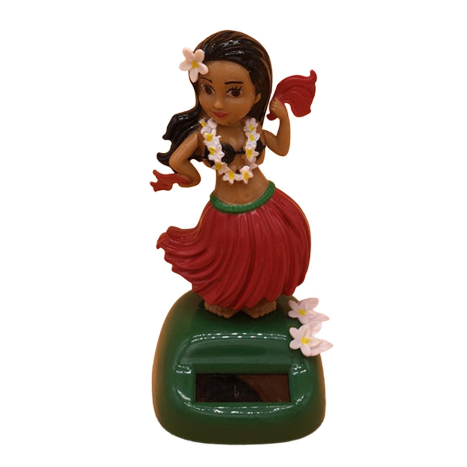Auto-Ornamente für das Armaturenbrett, Miniatur-Puppe, Hawaii-Mädchen-Figur – Sammlerfiguren, solarbetriebene Armaturenbrett-Ornamente, Schreibtischdekoration, Auto-Innenausstattung von Generic