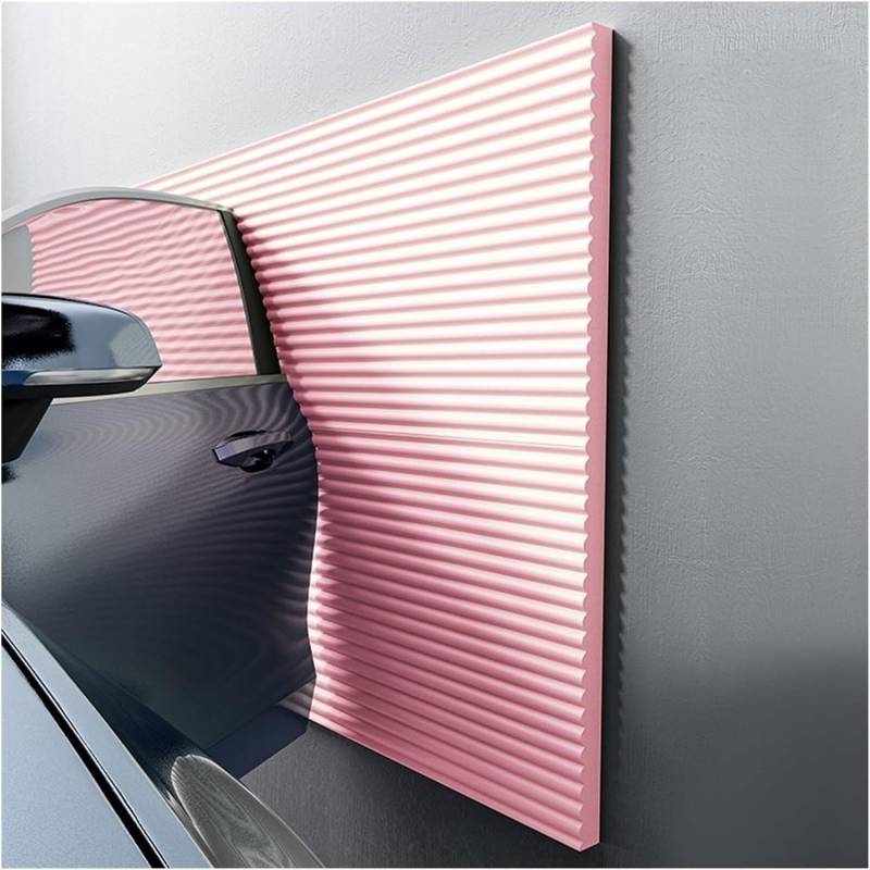 Auto-Parkschutz, Garagen-Wandschutz, Stoßfänger Für Ecken Und Kanten, Möbelschutz, Weiche Extra-breite Schaumstoffpolsterung Für Garagen Und Lagerhäuser(Pink,6.5ft/2m) von Generic