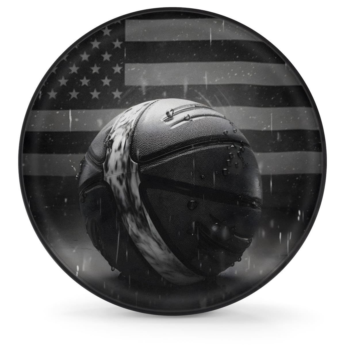 Auto Reifen, Vintage Basketball Druck Amerikanische Flagge Wasserdicht Reifentasche Staubdicht Ersatzradabdeckungen Für Fahrzeuge Truck SUV 15 inch Auto Reifen, Vintage Basketball Druck Amerikanische Flagge Wasserdicht Reifentasche Staubdicht Ersatzradabdeckungen Für Fahrzeuge Truck SUV 15 inch von Generic