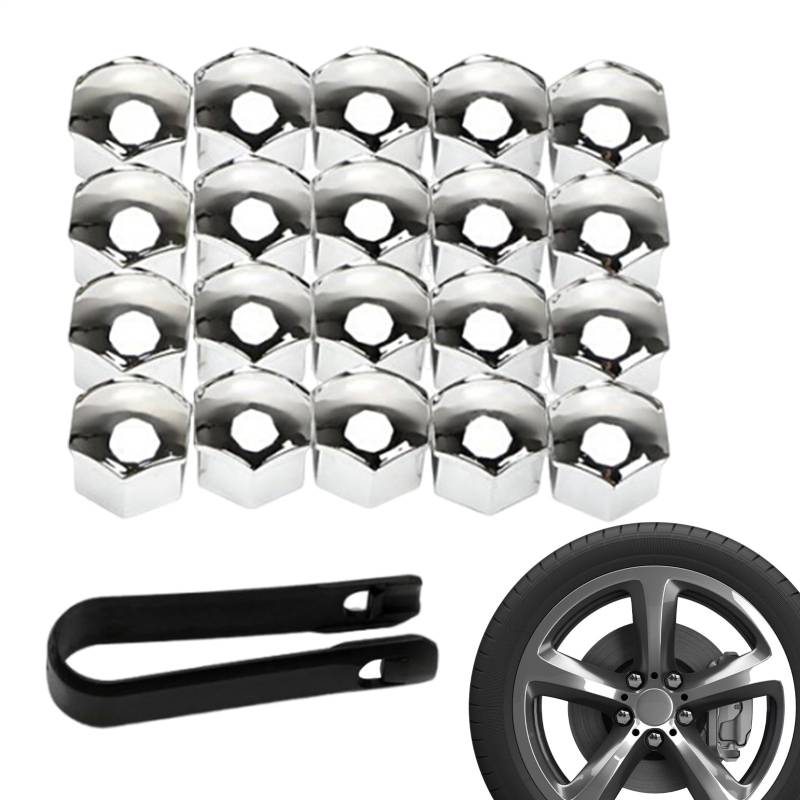 Auto -Reifenmutterkappen - Autozubehör, Radbolzen, Außenverkleidungen | Lug -Nut Automotive Lug Protector Rim Bolt Cover Anti Rust Decoration Electroplated Tool Install Dustproof Upgrade Cap Tire Scre von Generic