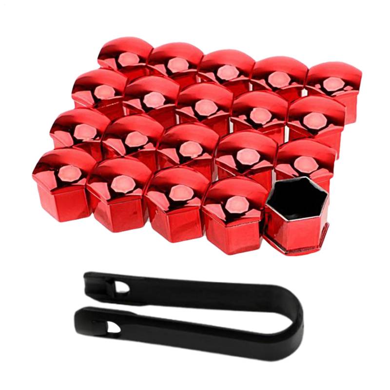 Auto -Reifenmutterkappen - Autozubehör, Radbolzen, Außenverkleidungen | Lug -Nut Automotive Lug Protector Rim Bolt Cover Anti Rust Decoration Electroplated Tool Install Dustproof Upgrade Cap Tire Scre von Generic