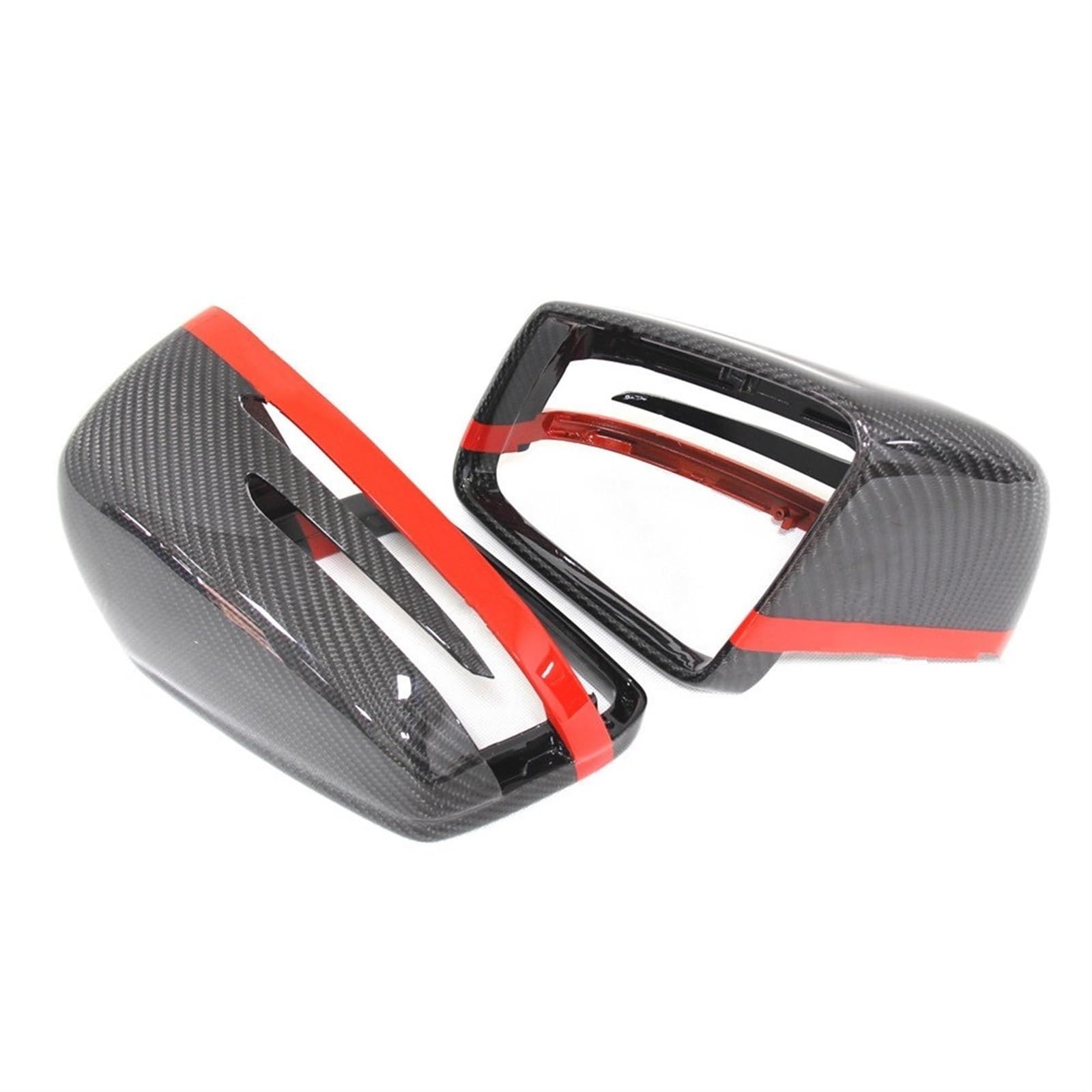 Auto-Rückspiegelabdeckung Für Mercedes Für AC CLS E CLA Klasse W204 W207 W212 W176 W218 W221 Carbon Fiber Spiegel Abdeckung Carbon Spiegel Carbon Kappen(1) von Generic