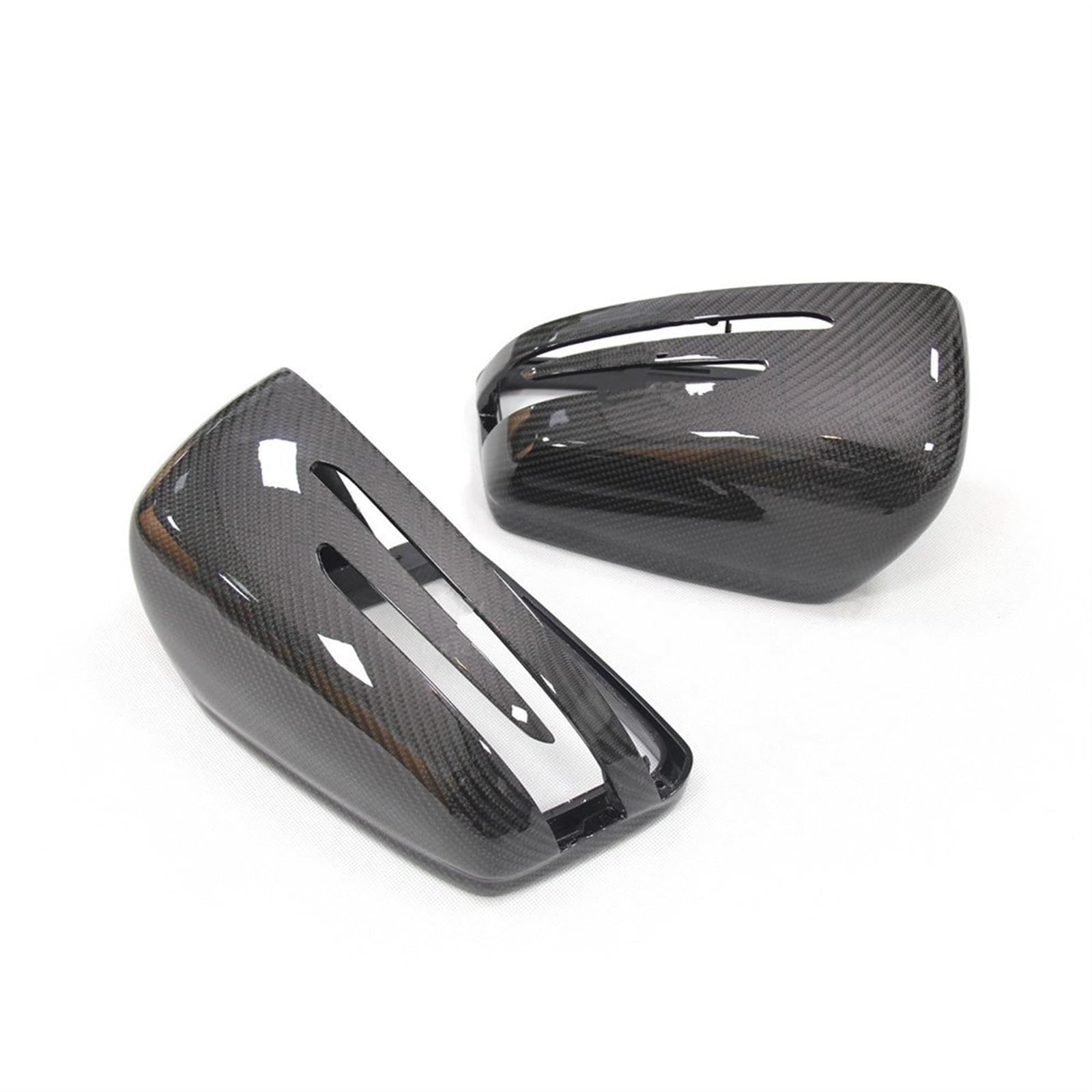 Auto-Rückspiegelabdeckung Für Mercedes Für AC CLS E CLA Klasse W204 W207 W212 W176 W218 W221 Carbon Fiber Spiegel Abdeckung Carbon Spiegel Carbon Kappen(3) von Generic
