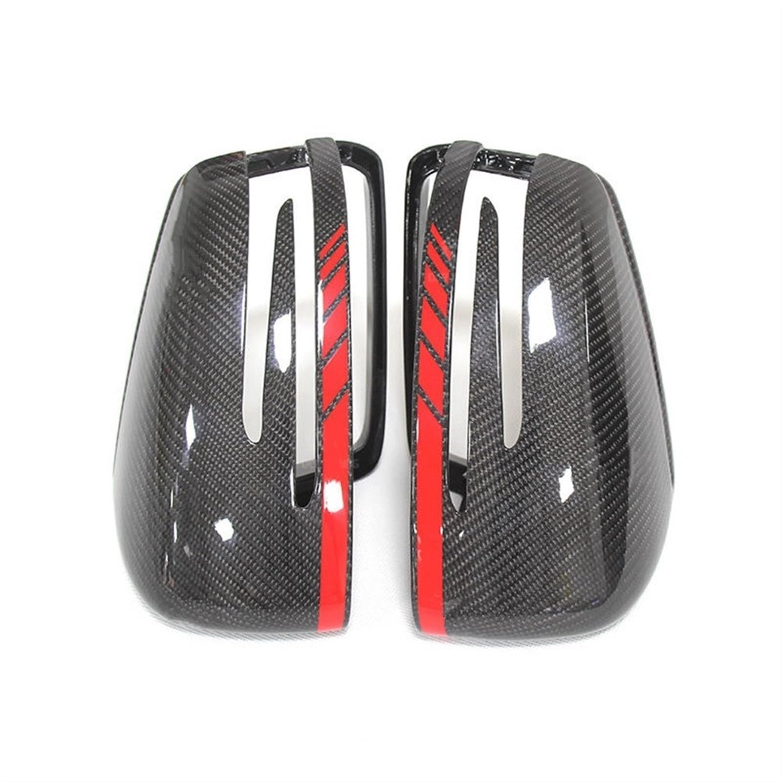 Auto-Rückspiegelabdeckung Für Mercedes Für AC CLS E CLA Klasse W204 W207 W212 W176 W218 W221 Carbon Fiber Spiegel Abdeckung Carbon Spiegel Carbon Kappen(4) von Generic