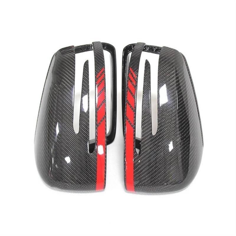 Auto-Rückspiegelabdeckung Für Mercedes Für AC CLS E CLA Klasse W204 W207 W212 W176 W218 W221 Carbon Fiber Spiegel Abdeckung Carbon Spiegel Carbon Kappen(4) von Generic