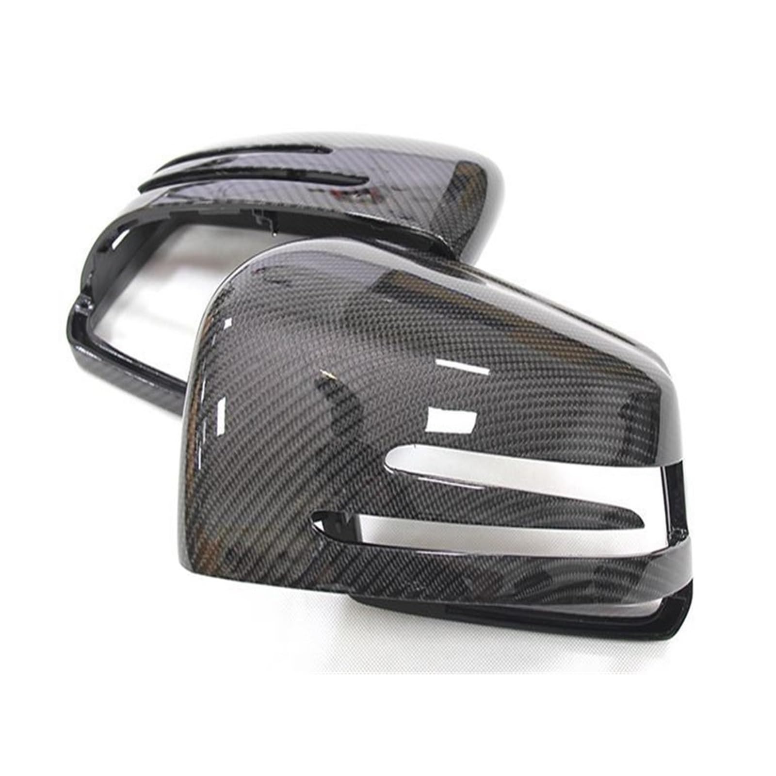 Auto-Rückspiegelabdeckung Für Mercedes Für Benz W176 W246 W204 W212 W221 C117 X204 X156, 2 stücke Real Carbon Fiber Seite Spiegel Abdeckung Kappen Ersatz(1) von Generic