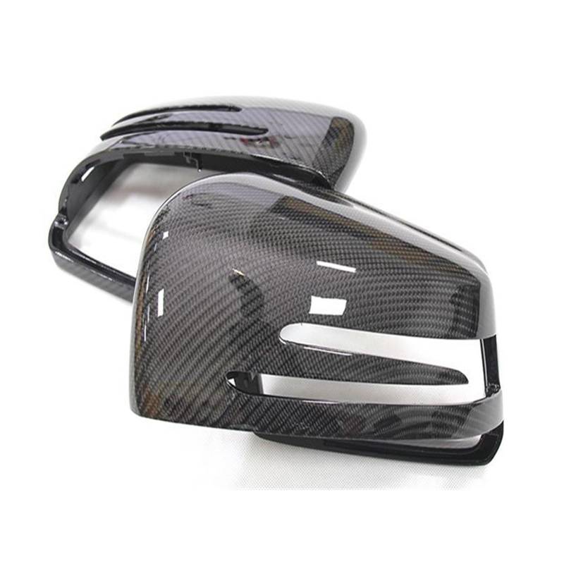 Auto-Rückspiegelabdeckung Für Mercedes Für Benz W176 W246 W204 W212 W221 C117 X204 X156, 2 stücke Real Carbon Fiber Seite Spiegel Abdeckung Kappen Ersatz(1) von Generic