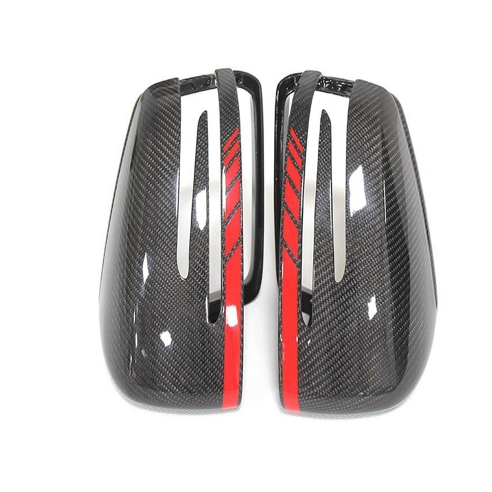Auto-Rückspiegelabdeckung Für Mercedes Für Benz W176 W246 W204 W212 W221 C117 X204 X156, 2 stücke Real Carbon Fiber Seite Spiegel Abdeckung Kappen Ersatz(4) von Generic