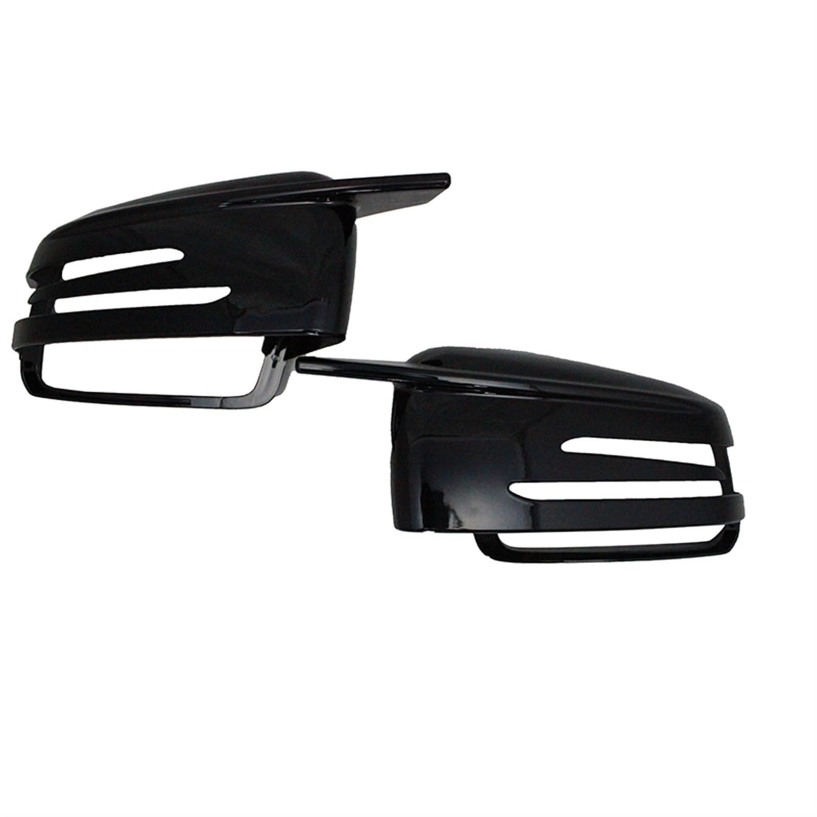 Auto-Rückspiegelabdeckung Für Mercedes Für Benz W204 E W212 W176 W246 CLS C218 GLA X156 ABS Carbon Fiber Gloss Black Auto Rückspiegelabdeckungen(1 pair black) von Generic