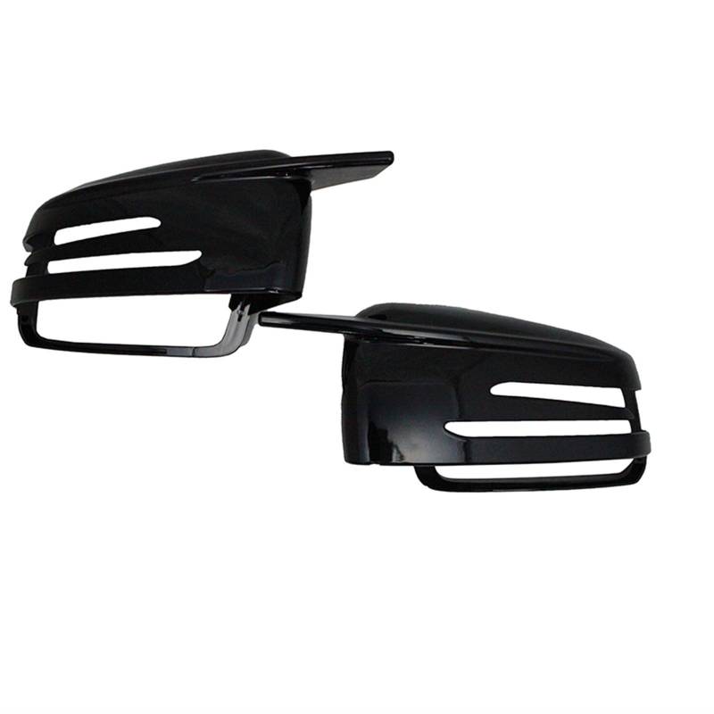 Auto-Rückspiegelabdeckung Für Mercedes Für Benz W204 E W212 W176 W246 CLS C218 GLA X156 ABS Carbon Fiber Gloss Black Auto Rückspiegelabdeckungen(1 pair black) von Generic