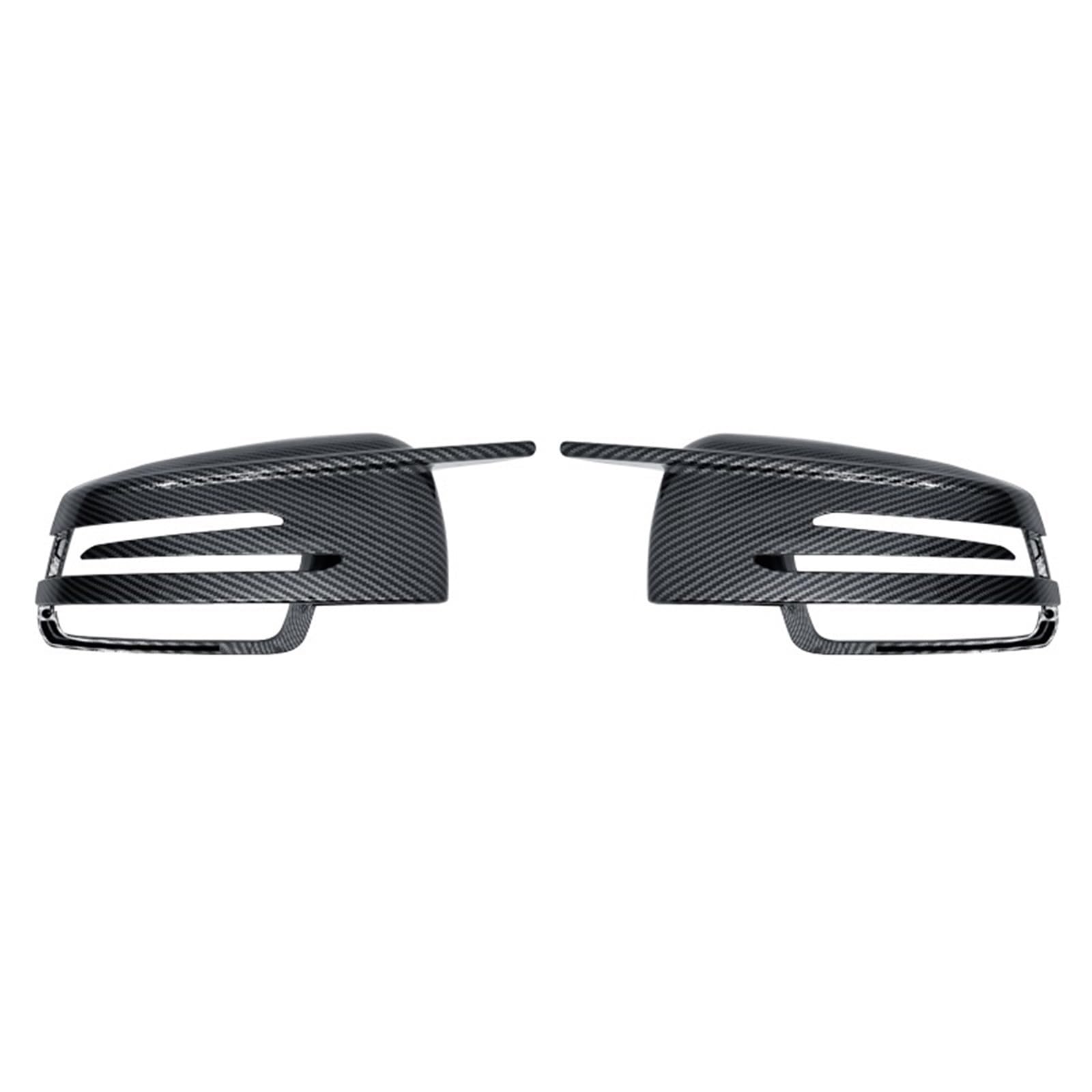 Auto-Rückspiegelabdeckung Für Mercedes Für Benz W204 E W212 W176 W246 CLS C218 GLA X156 ABS Carbon Fiber Gloss Black Auto Rückspiegelabdeckungen(1 pair carbon fiber) von Generic