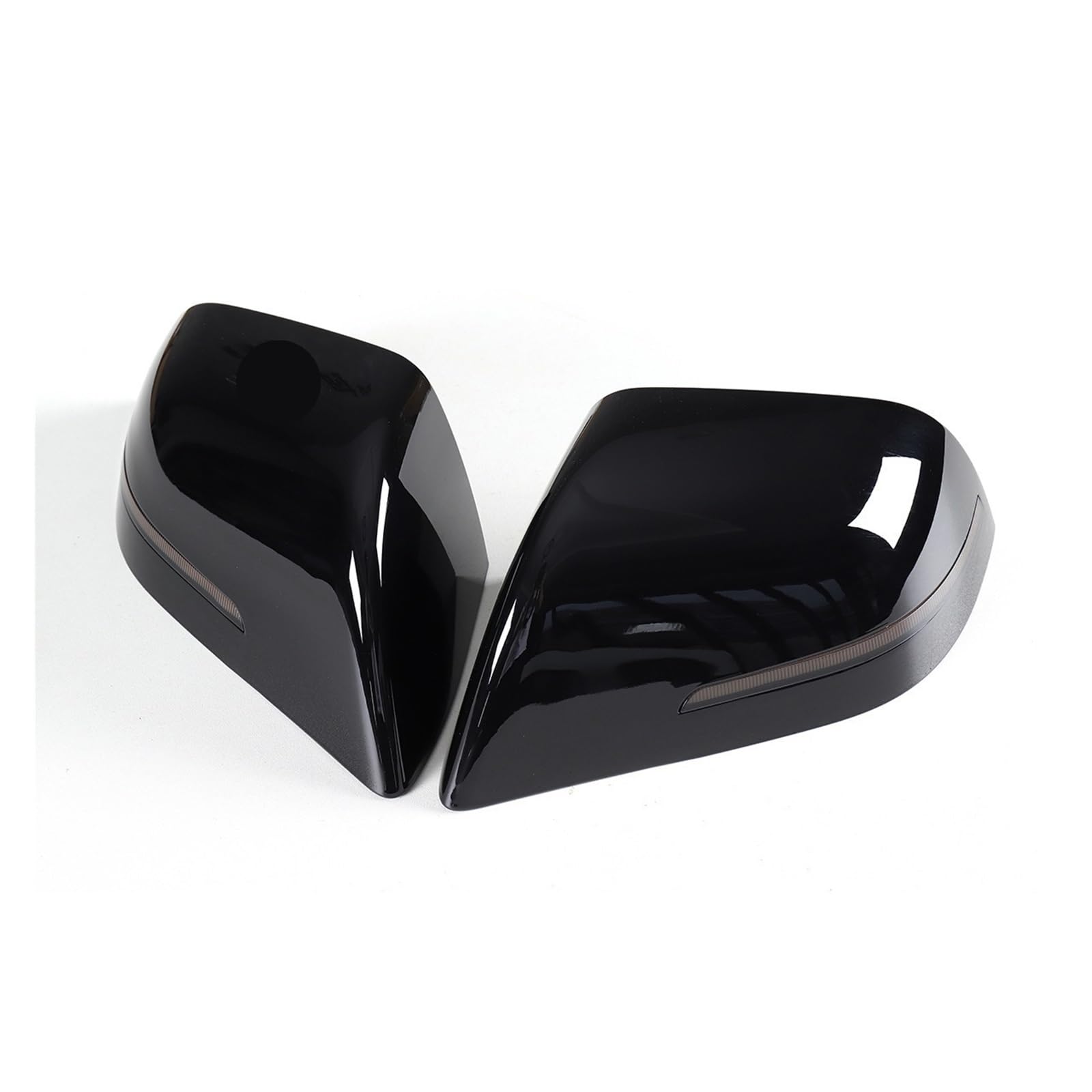Auto-Rückspiegelabdeckung Für Tesla für modell 3 Y 2023 Ersatz Rückspiegel Abdeckung LED Blinker Rückspiegel Shell Auto(M3-PR30BLACK) von Generic