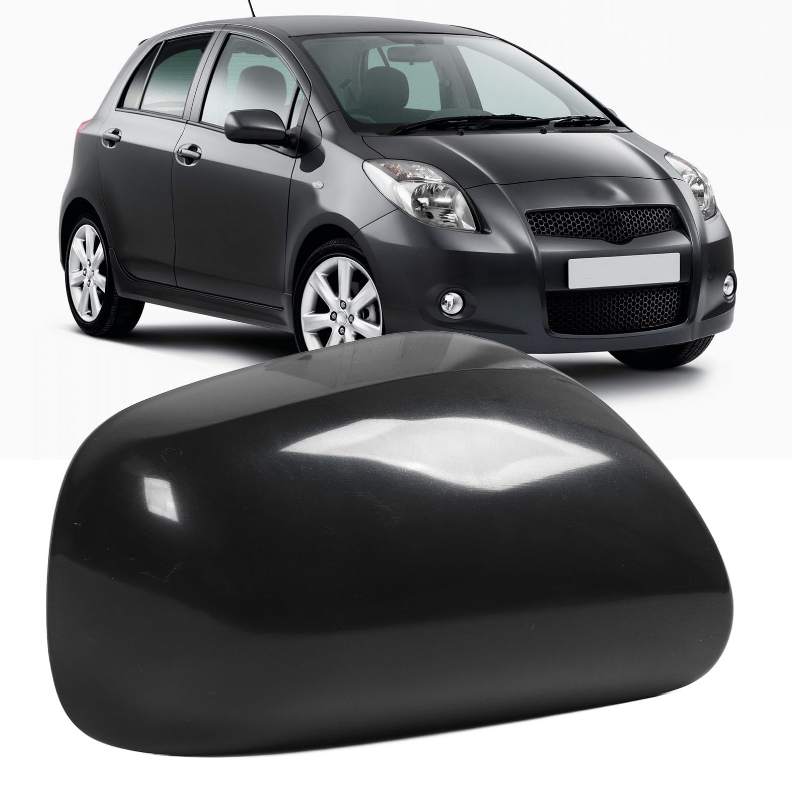 Generic Auto-Rückspiegelabdeckung für Yaris 2006–2011, Schwarze Türspiegel-Abdeckungskappen, Linke Rechte Seitenspiegel-Abdeckungskappen, Zusätzliche Schutzschicht für Ihren Rückspiegel Generic Auto-Rückspiegelabdeckung für Yaris 2006–2011, Schwarze Türspiegel-Abdeckungskappen, Linke Rechte Seitenspiegel-Abdeckungskappen, Zusätzliche Schutzschicht für Ihren Rückspiegel von Generic