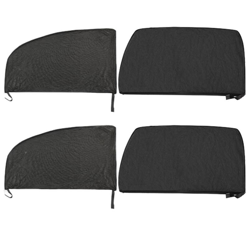 Auto-Seitenfenster-Sonnenschutz – Autofenster-Bildschirm, flexible Sonnenabdeckung vorne und hinten, Auto-Vorhänge, Sommer-Auto-Styling-Zubehör von Generic