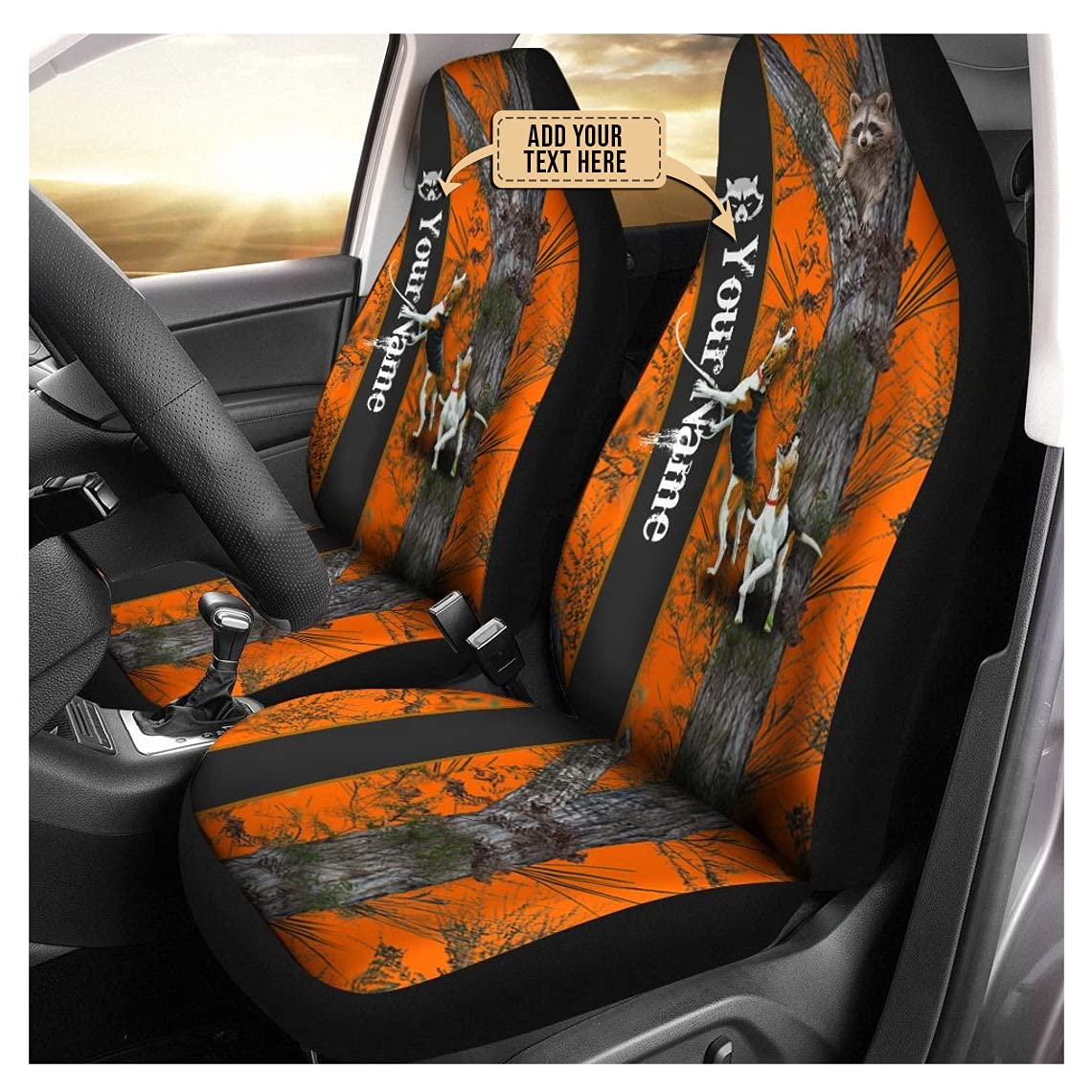 Auto Sitzbezüge Personalisierte Benutzerdefinierte Lustige Tier Waschbär Jagd Auto-Schonbezüge Universelle Schonbezüge Autoauflage Einfach Zu Montierende Innenraum Sitzschoner Auto Sitzbezüge Personalisierte Benutzerdefinierte Lustige Tier Waschbär Jagd Auto-Schonbezüge Universelle Schonbezüge Autoauflage Einfach Zu Montierende Innenraum Sitzschoner von Generic