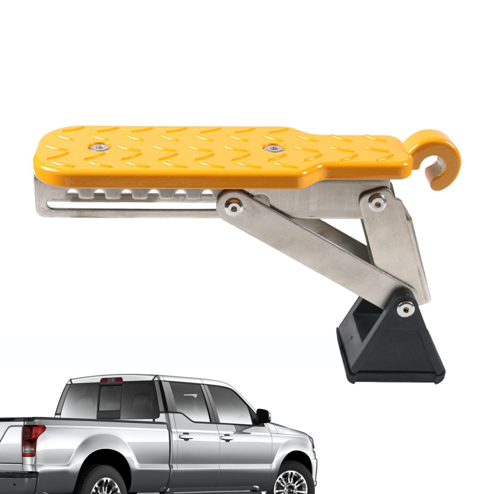 Auto Treppenhaken für Dach, Türriegelstufe | LKW Auto Trittleiter aus Aluminiumlegierung, Klapptritt für Dachgepäckträger, Pedal Auto Treppenhaken für Dach, Türriegelstufe | LKW Auto Trittleiter aus Aluminiumlegierung, Klapptritt für Dachgepäckträger, Pedal von Generic