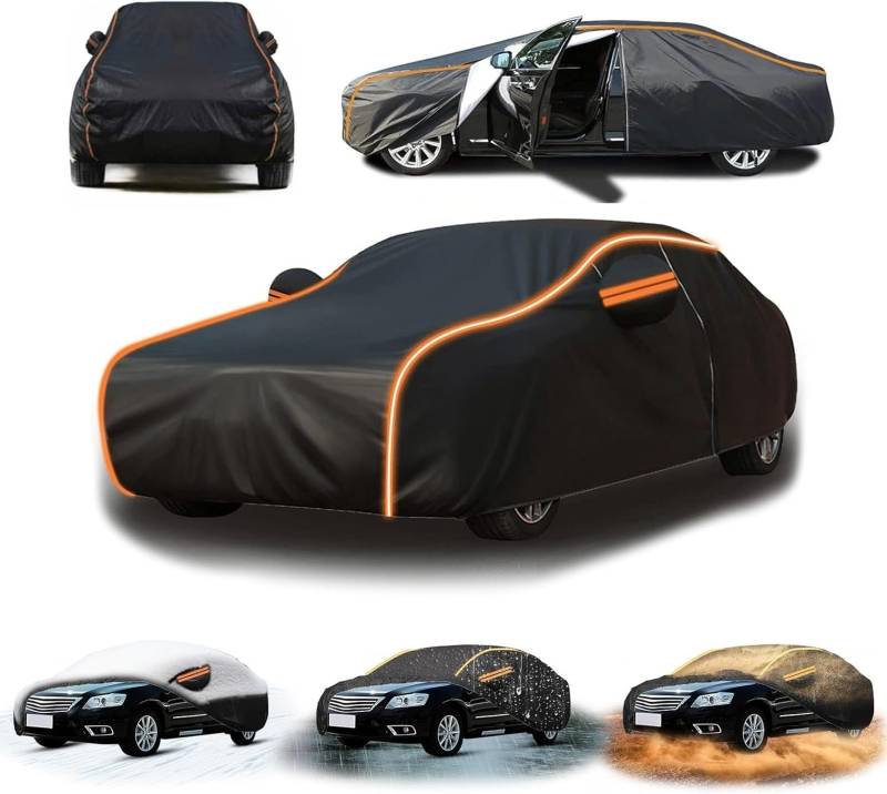 Autogarage Abdeckung Hagelschutz Für Peugeot 207,Autoabdeckung Outdoor,Auto Abdeckplane Winter,Autogarage Abdeckung Wasserdicht Atmungsaktiv,Allwetterschutz-SWH425 von Generic