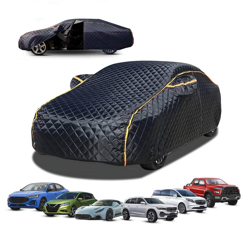 Autogarage Abdeckung Hagelschutz Für Smart Forfour Hatchback 2014-2019, Autoabdeckung Abdeckplane Auto Outdoor Autoplane Wasserdicht, Atmungsaktiv UV Schutz Staubdicht,UV Beständig Und Reißfest-ff27 von Generic