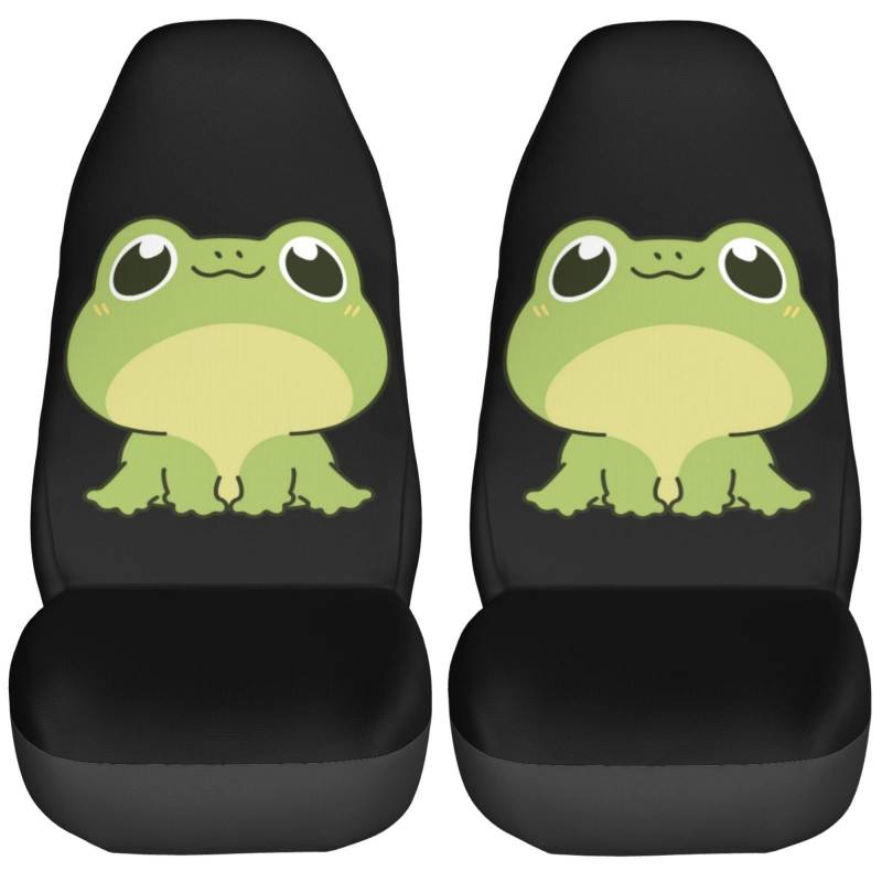 Autos,LKWs,Schonbezug Cartoon-Frosch Humorvolle Erwachsene Sitzgurt-Polster für Damen,Haustiertransport,Wohnmobil von Generic
