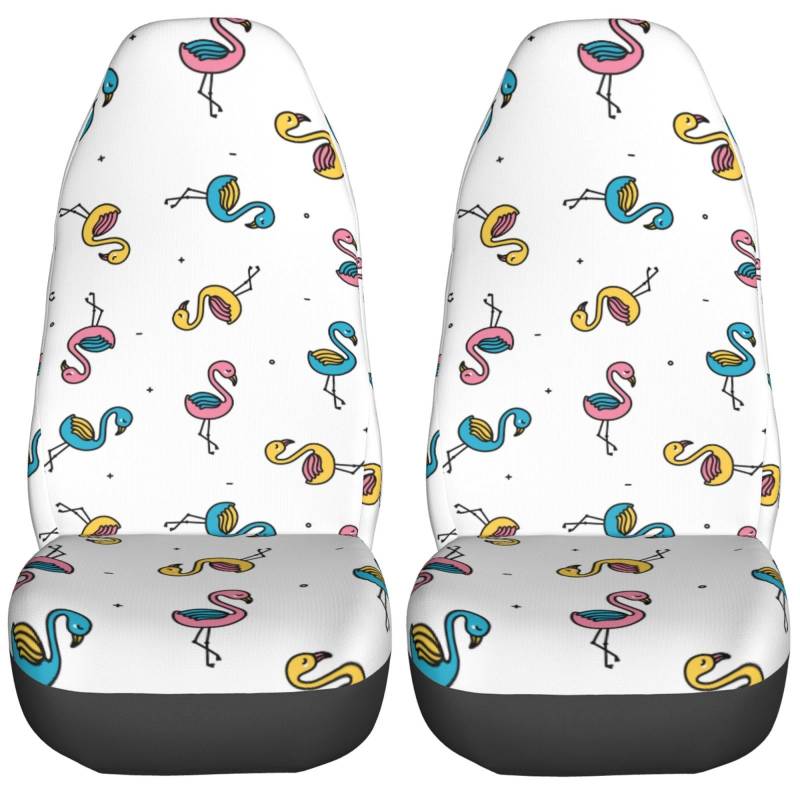 Autos,SUVs Sitzbezug Bunter Flamingo Humorvolle Erwachsene Sitzgurt-Polster für Frauen,Wohnmobil,Haustierbesitzer von Generic