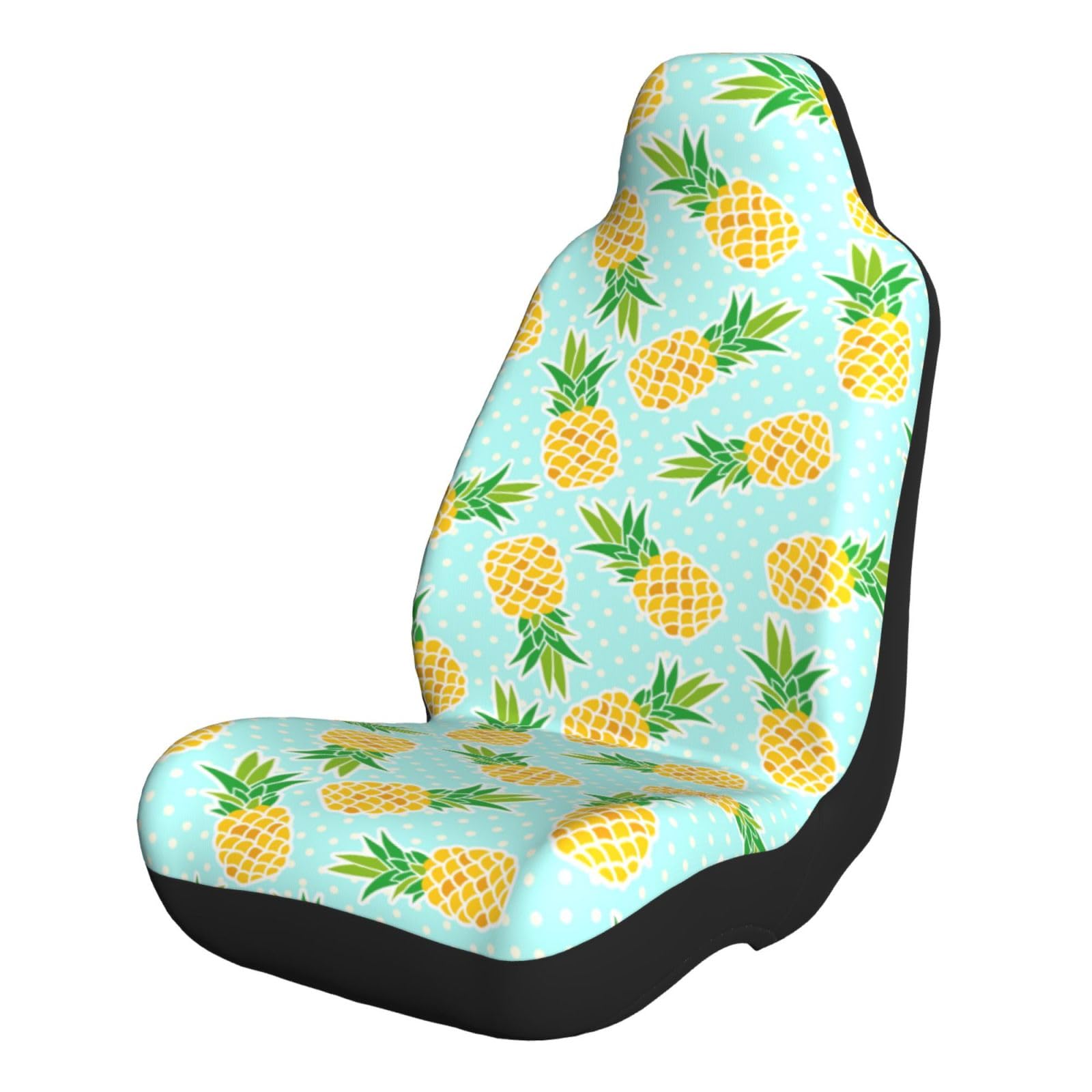 Autos,SUVs Sitzhaken Blaue Tupfen Gelbe Ananas Elastischer Autositz-Protektor für Haustiertransport,Jagd,Luxusinterieur-Sucher von Generic