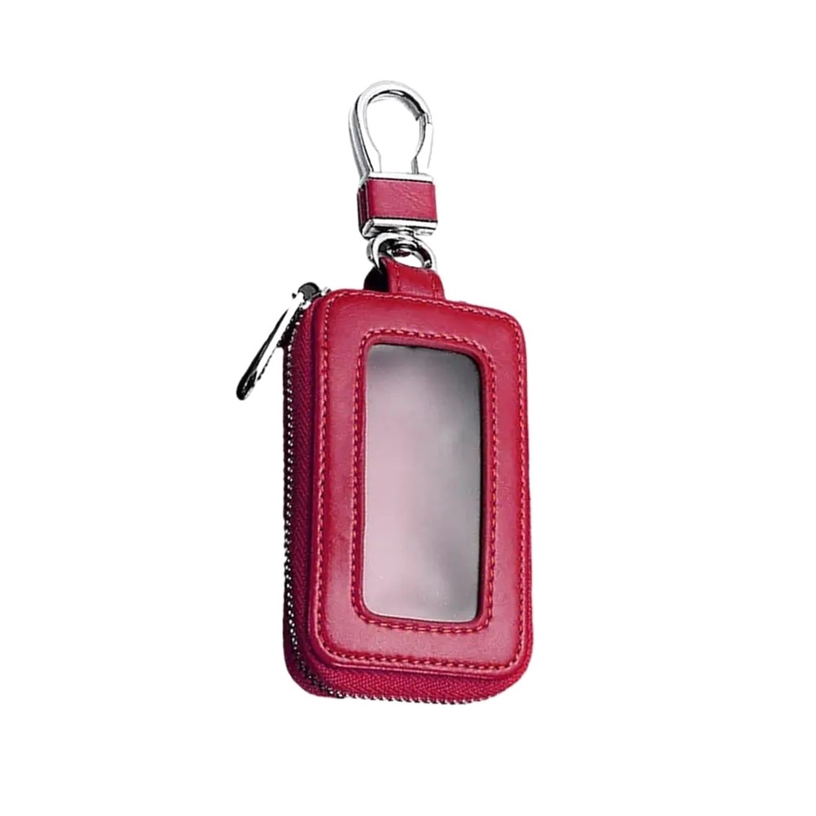 Autoschlüsseletui, Schlüsselschutz, Smart-Schlüsselanhänger, Münzhalter, Metallhaken Und Schlüsselring, Brieftasche Mit Reißverschluss, Retro-Tasche for Auto-Fernschlüssel von Generic