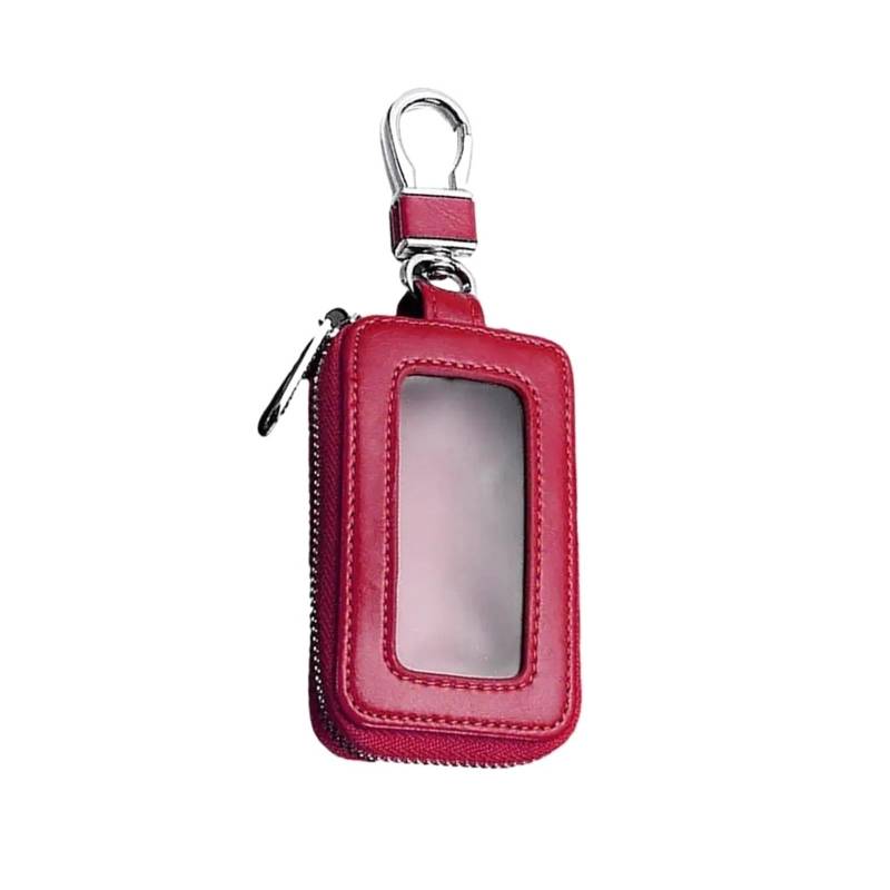 Autoschlüsseletui, Schlüsselschutz, Smart-Schlüsselanhänger, Münzhalter, Metallhaken Und Schlüsselring, Brieftasche Mit Reißverschluss, Retro-Tasche for Auto-Fernschlüssel von Generic