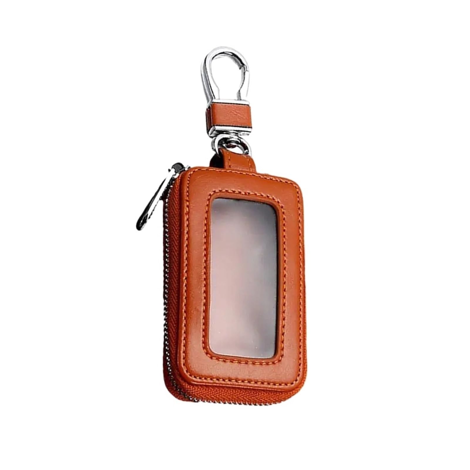Autoschlüsseletui, Schlüsselschutz, Smart-Schlüsselanhänger, Münzhalter, Metallhaken Und Schlüsselring, Brieftasche Mit Reißverschluss, Retro-Tasche for Auto-Fernschlüssel von Generic
