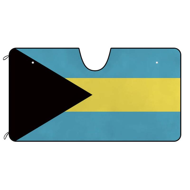 Bahamas Flagge Usa Flagge Patriotisch Auto Windschutzscheibe Sonnenschutz Wasserbeständig Auto Windschutzscheibe Sonnenblende Sonnenschutz Auto Frontscheibe Universal Für Wagen SUV Lastwagen M von Generic
