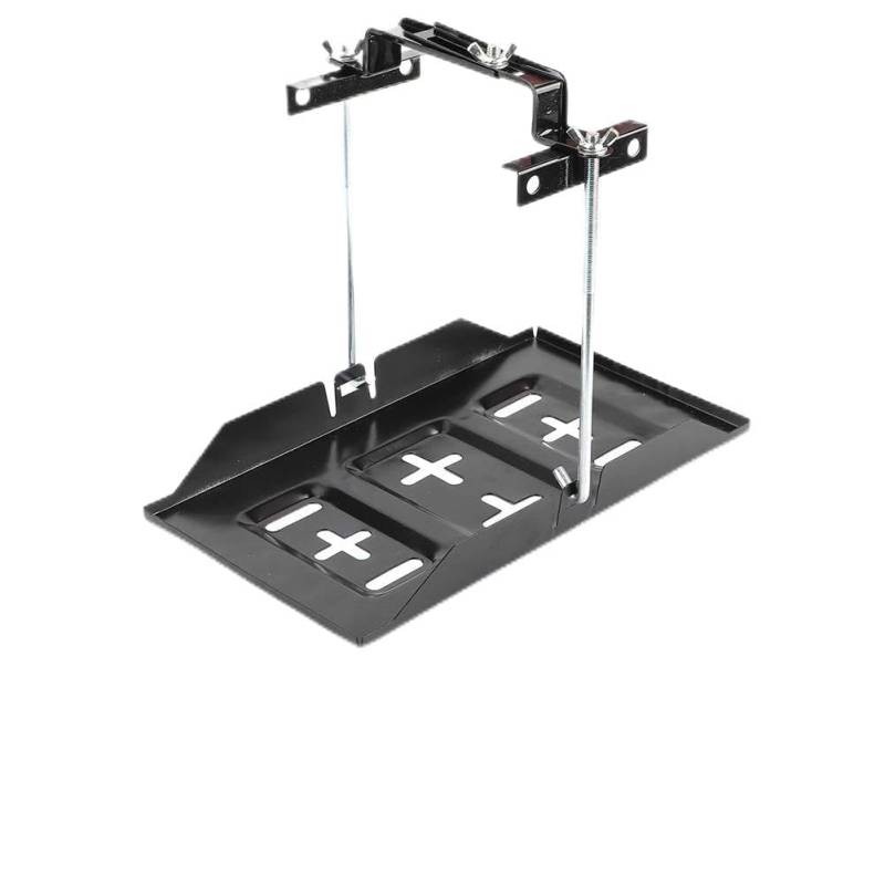 Batteriehalter -Tablett -Klemmen -Kit Universal Zuverlässiges Hohe Lager Schwarz Brandneu [Autozubehör] (23 cm) von Generic