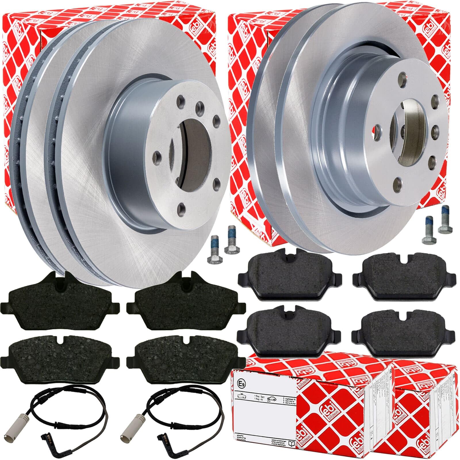 Bremsscheiben + Beläge + WK vorne + hinten passend für 1er E81 E87 Bremsscheiben + Beläge + WK vorne + hinten passend für 1er E81 E87 von Generic