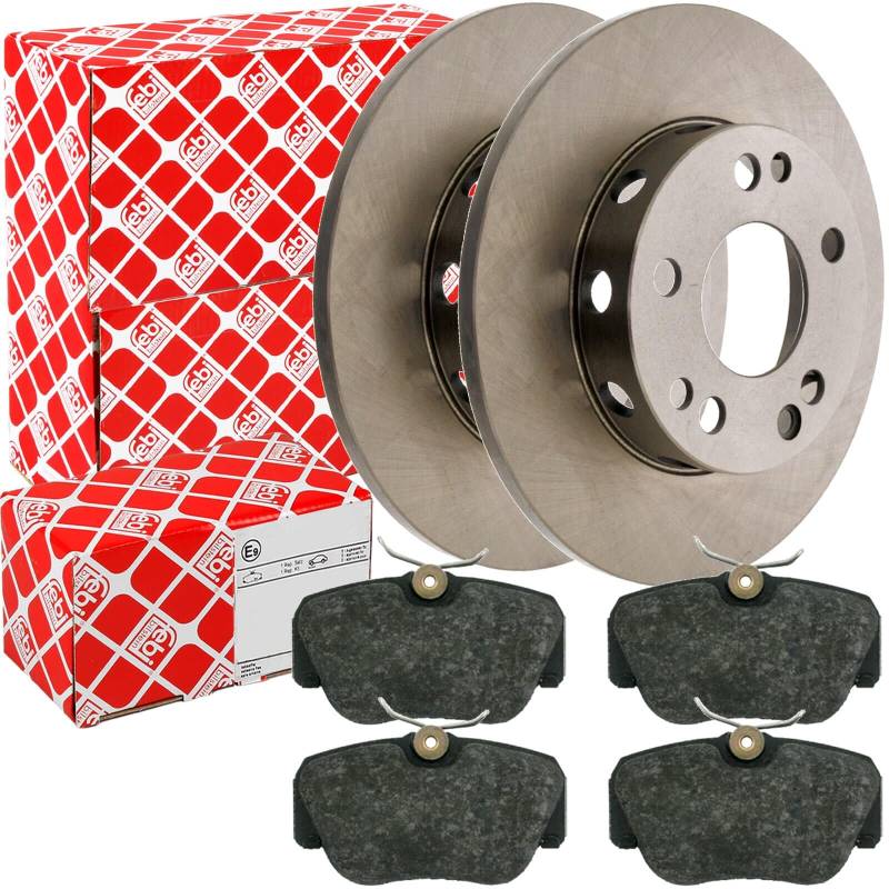 Bremsscheiben Ø262mm VOLL + Beläge vorne für 1.8 2.0 2.5d 190 W201 von Generic