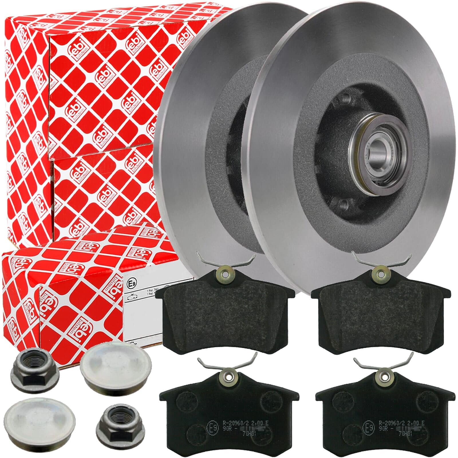 Bremsscheiben mit Radlager + Beläge hinten passend für SCENIC 2 II Bremsscheiben mit Radlager + Beläge hinten passend für SCENIC 2 II von Generic