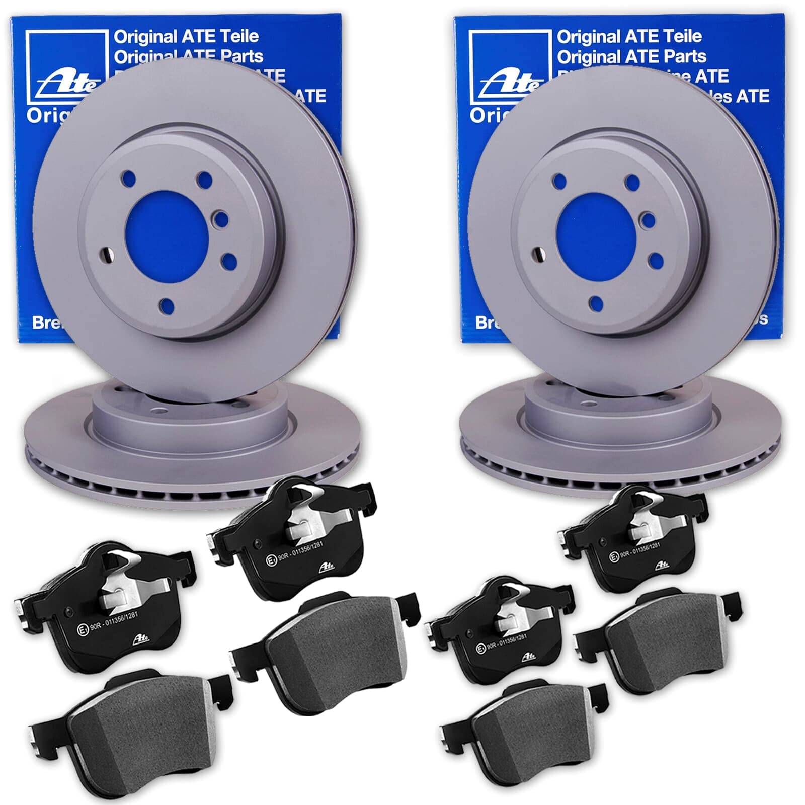 Bremsscheibenset ATE Bremsscheiben 308mm + Bremsbeläge vorne + hinten passend für T5 T6 Multivan Transporter Bus Bremsscheibenset ATE Bremsscheiben 308mm + Bremsbeläge vorne + hinten passend für T5 T6 Multivan Transporter Bus von Generic