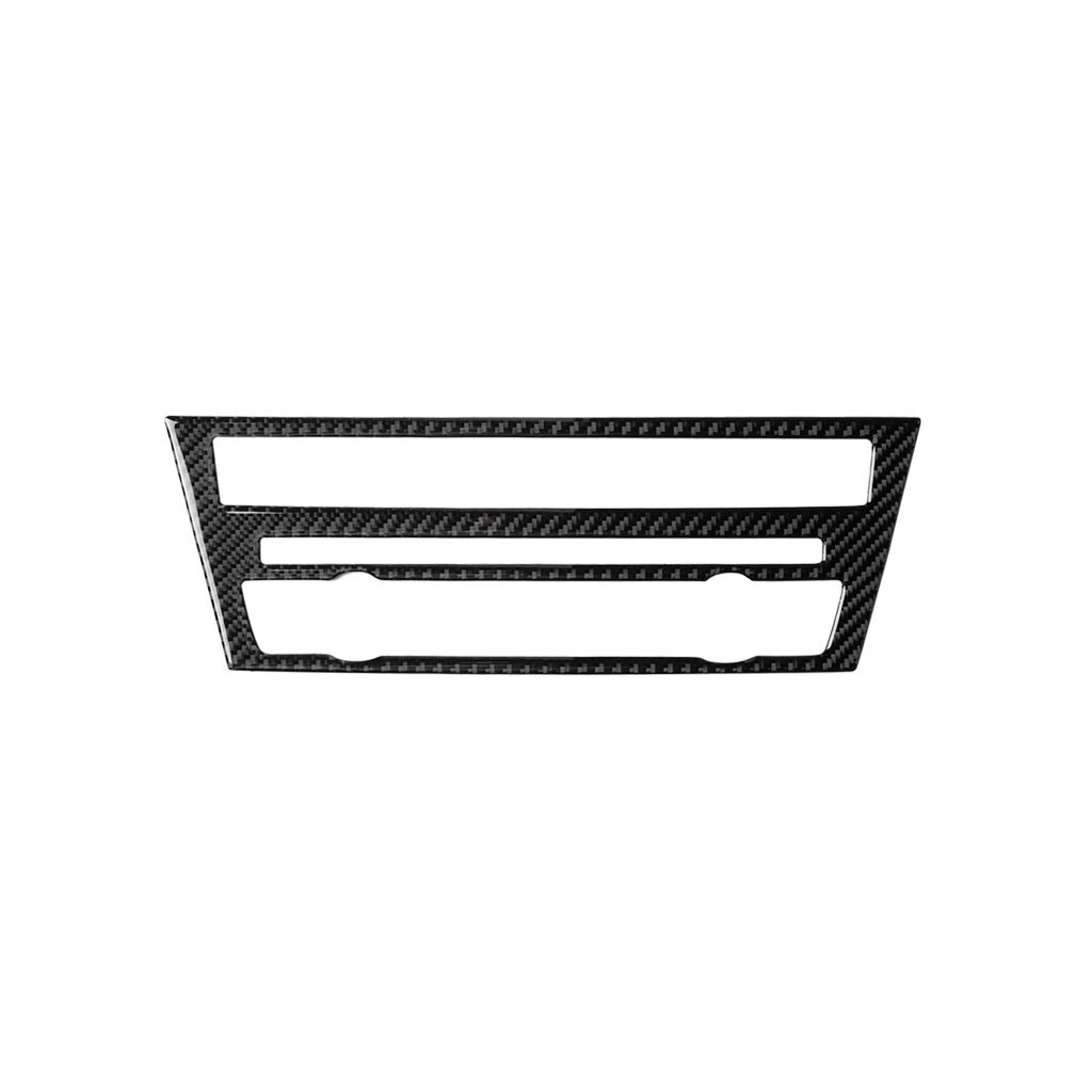 Cabon Faser Armaturenbrett Instrumentententafel Rahmen Abdeckung Zierkappe kompatibel mit BMW 5er Serie F10 2010–2017 (Classic, Armaturenbrett AC Control 43) von Generic