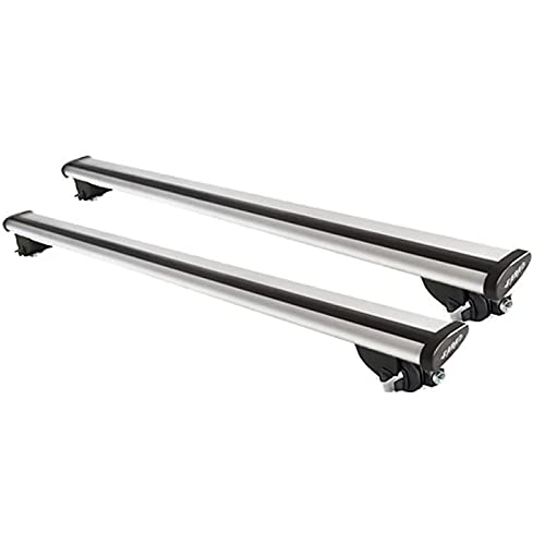 Dachträger Farad BM + Aerodynamic Grey aus Aluminium, kompatibel mit Toyota Corolla SW ab 2019 mit integrierter Dachreling von Generic