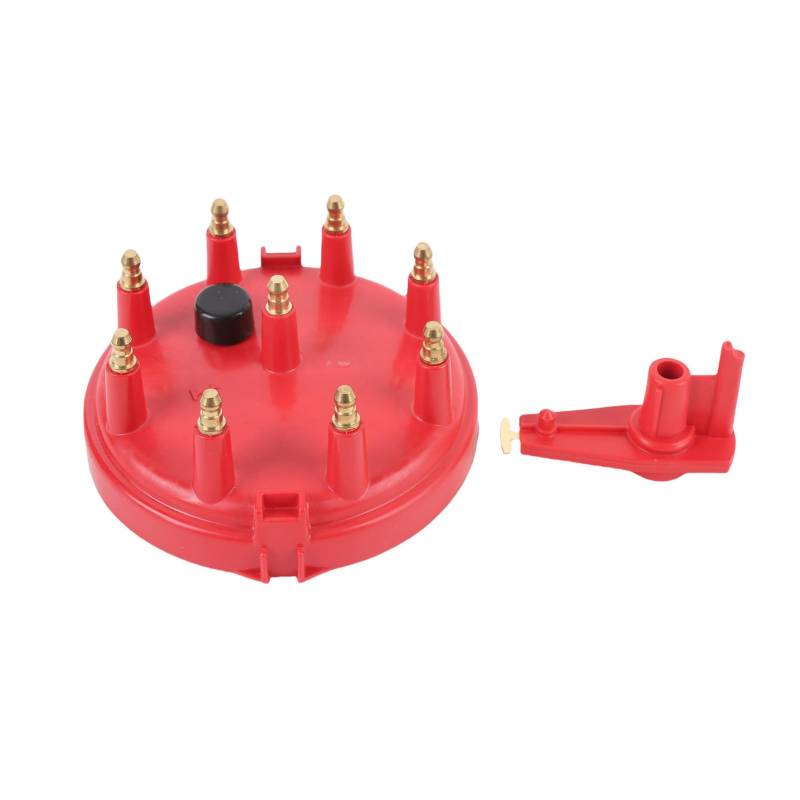 Distributor Cap Kit Set, Zündung der 8233 Terminal Distributor Hood Rotor Terminals für das Fahrzeug für das Fahrzeug (Rot) von Generic