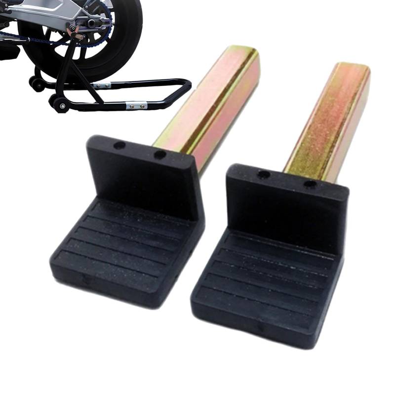 Eisen-Hinterständer-Adapter – 2 Stück Schwingen-Spool-Lift-Ständer, Rad-Lift-Ständer | Unerschütterliche Leistung Schwingenspulen-Hebehaken, Motorrad-Paddock-Ständerhaken für Mountainbikes und Rennräd von Generic