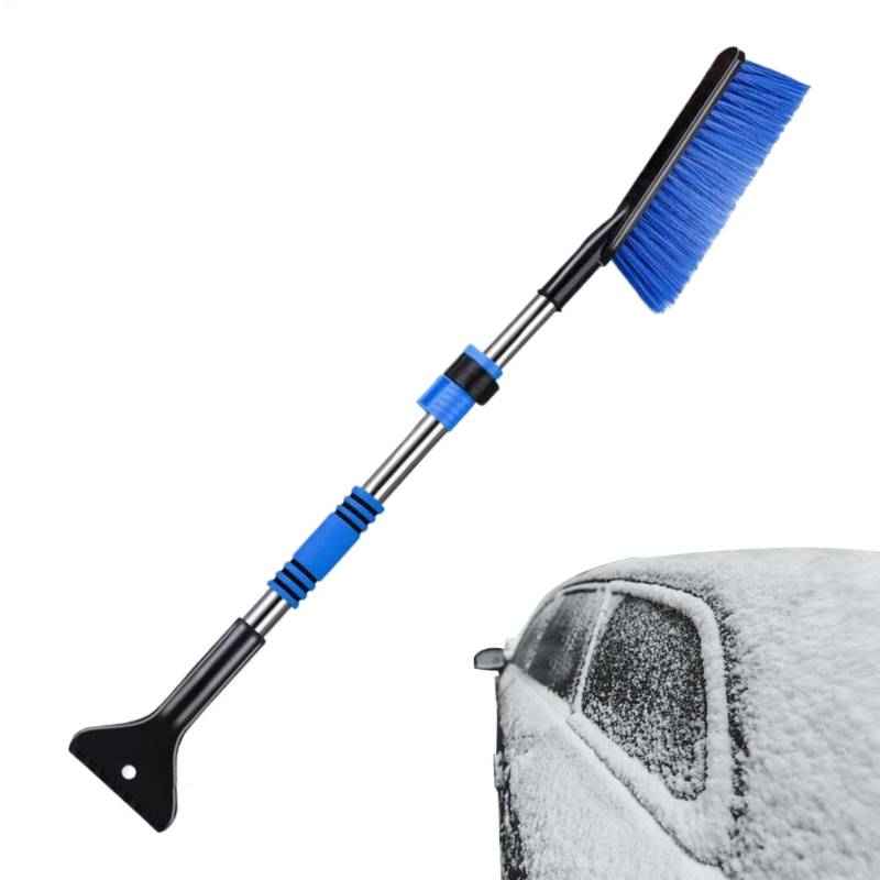 Eiskratzer für Auto-Windschutzscheibe mit Schneebürste, Eiskratzer für Autoscheibenbürste | Schneebürste und Eiskratzer für Auto – Schneeschaber mit Po von Generic