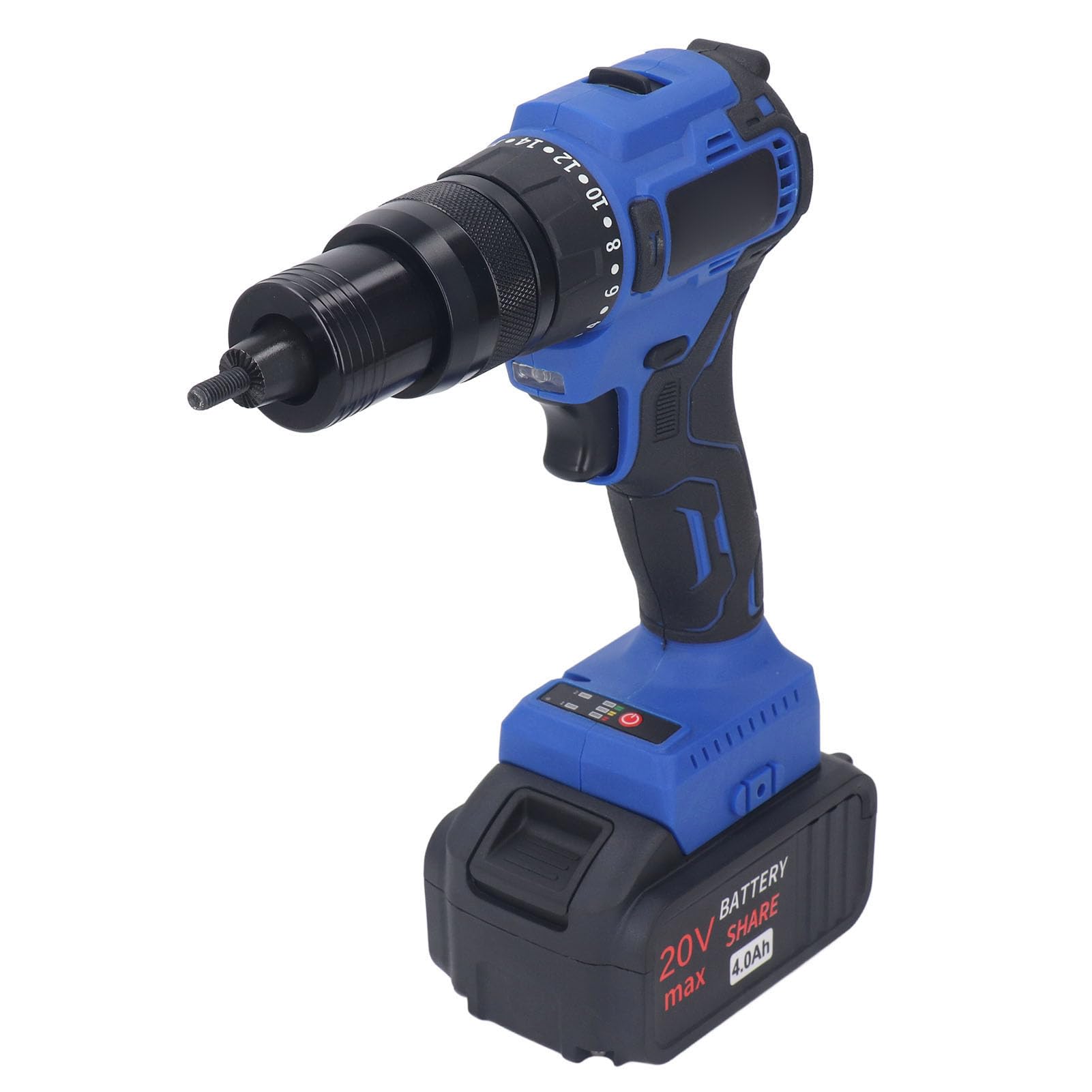 Elektrische Nietpistole, 100‑240 VAC M6 M8 Kopf Elektrik Nietpistole Einfach zu Verwenden, um Torsionsanbieter für die Installation zu Verwenden (EU-Stecker) von Generic