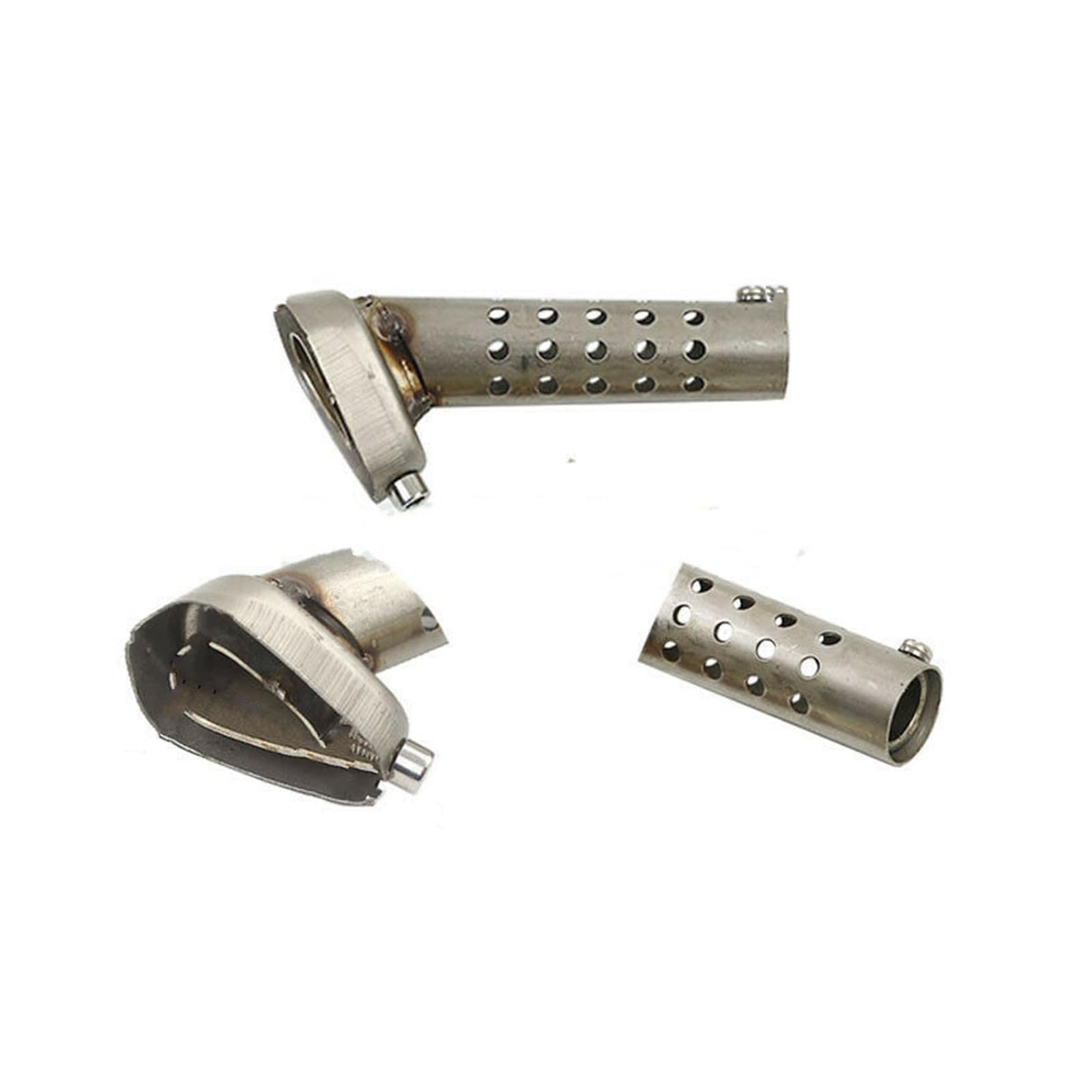 Endroh 48/57mm Universal Motorrad Auspuff Schalldämpfer DB Killer Schalldämpfer Noise Sound Schalldämpfer Eliminator Rennrad Endrohrblende(127MM) von Generic
