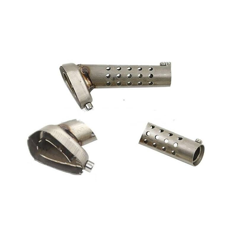 Endroh 48/57mm Universal Motorrad Auspuff Schalldämpfer DB Killer Schalldämpfer Noise Sound Schalldämpfer Eliminator Rennrad Endrohrblende(127MM) von Generic