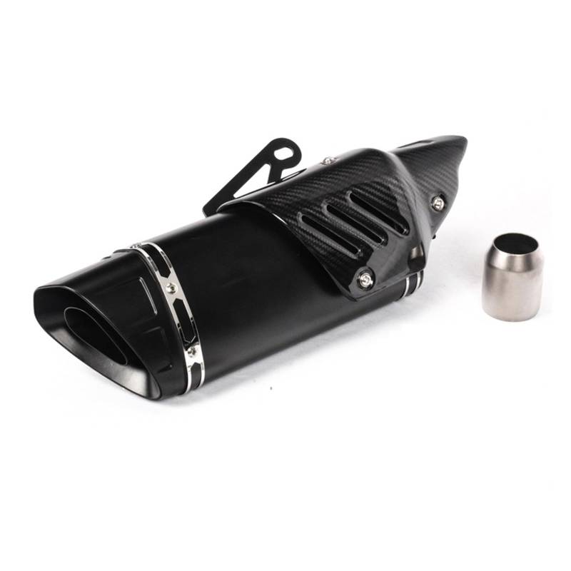 Endroh 51mm Für Ninja650 Für R6 Für ER6F Für R3 Für GSX Für S750 Für Z900 Motorrad Auspuff Faser Schalldämpfer Escape Echappement Wärme Shiled Abdeckung Endrohrblende(Type C) von Generic