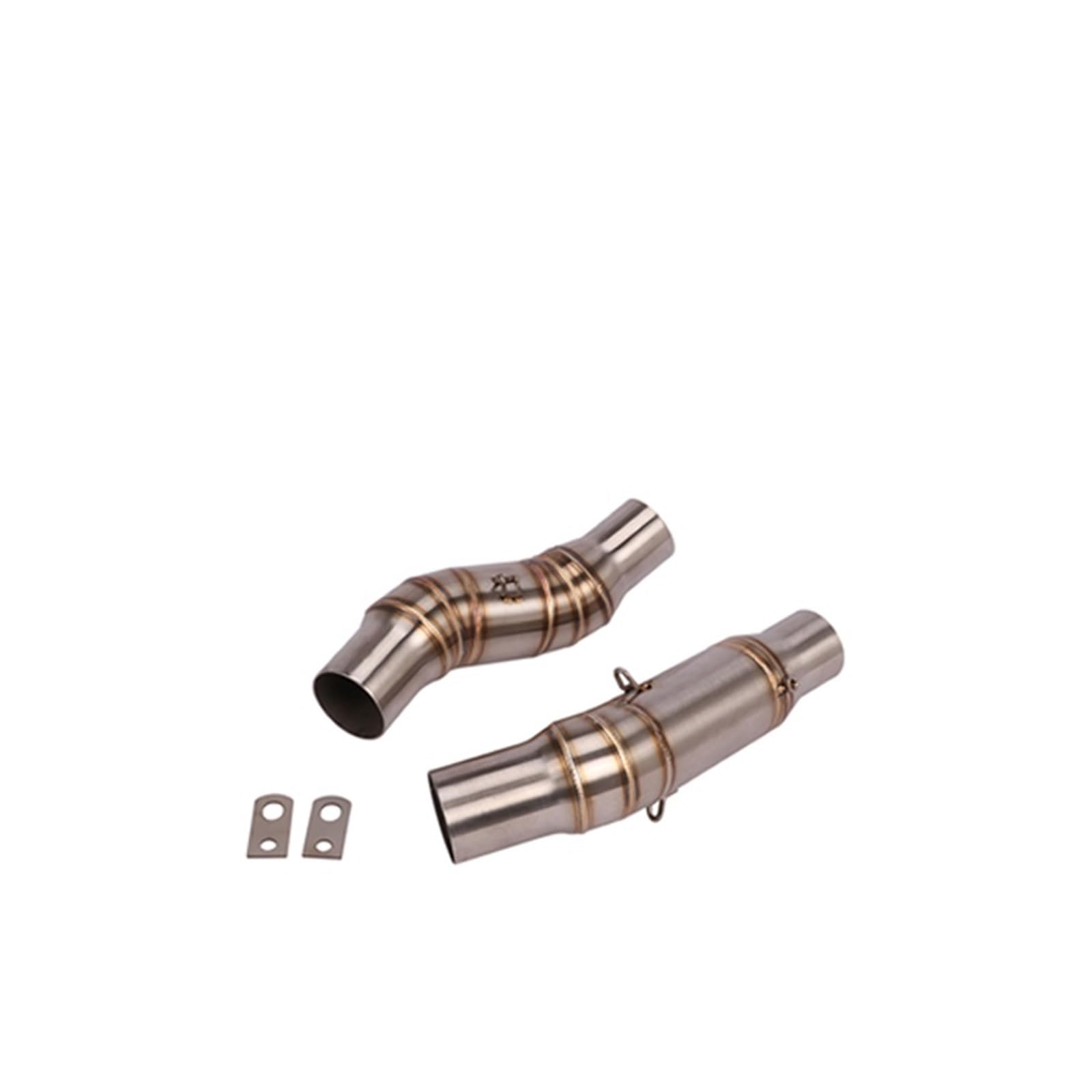 Endroh Für KAWASAKI Für Z1000 Für Z1000SX 2010-2020 Slip Auf Motorrad Auspuff Schalldämpfer Verbindung Mittel Rohr 51mm Escape Moto Edelstahl Endrohrblende(Type A) von Generic