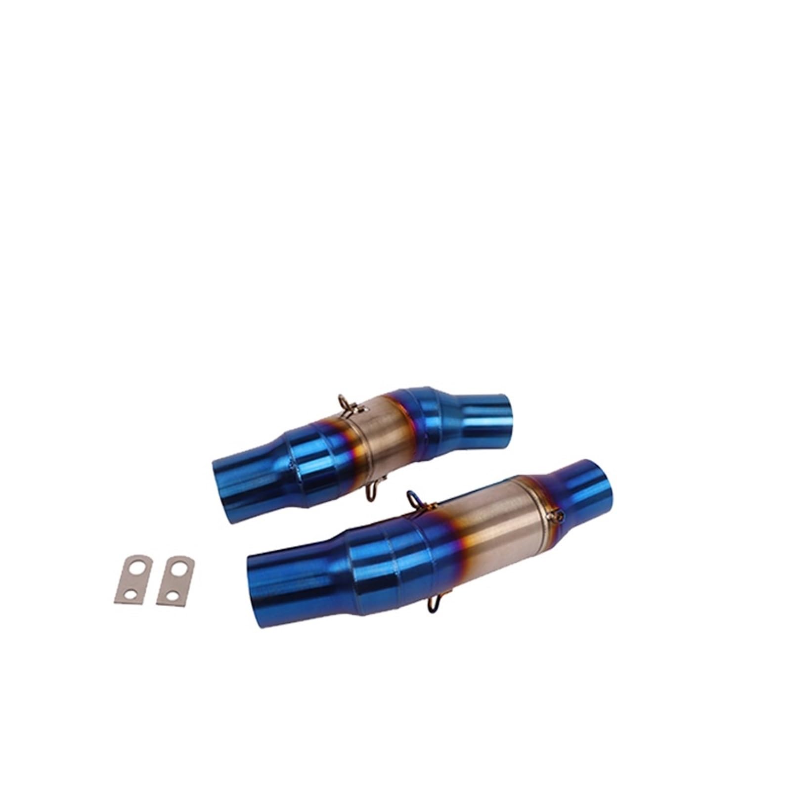 Endroh Für KAWASAKI Für Z1000 Für Z1000SX 2010-2020 Slip Auf Motorrad Auspuff Schalldämpfer Verbindung Mittel Rohr 51mm Escape Moto Edelstahl Endrohrblende(Type B) von Generic