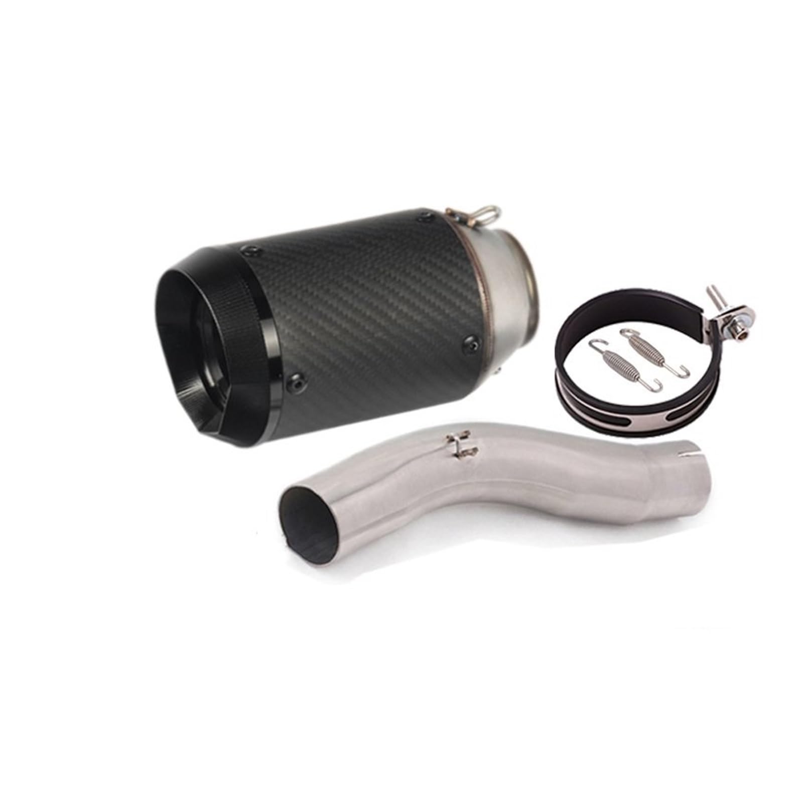 Endroh Für Suzuki Für GSXR 600 750 GSXR600 GSXR750 K8 K9 L1 2008 2009 2010 Motorrad Auspuff Flucht Link Rohr Schalldämpfer Slip Auf Endrohrblende(B) von Generic