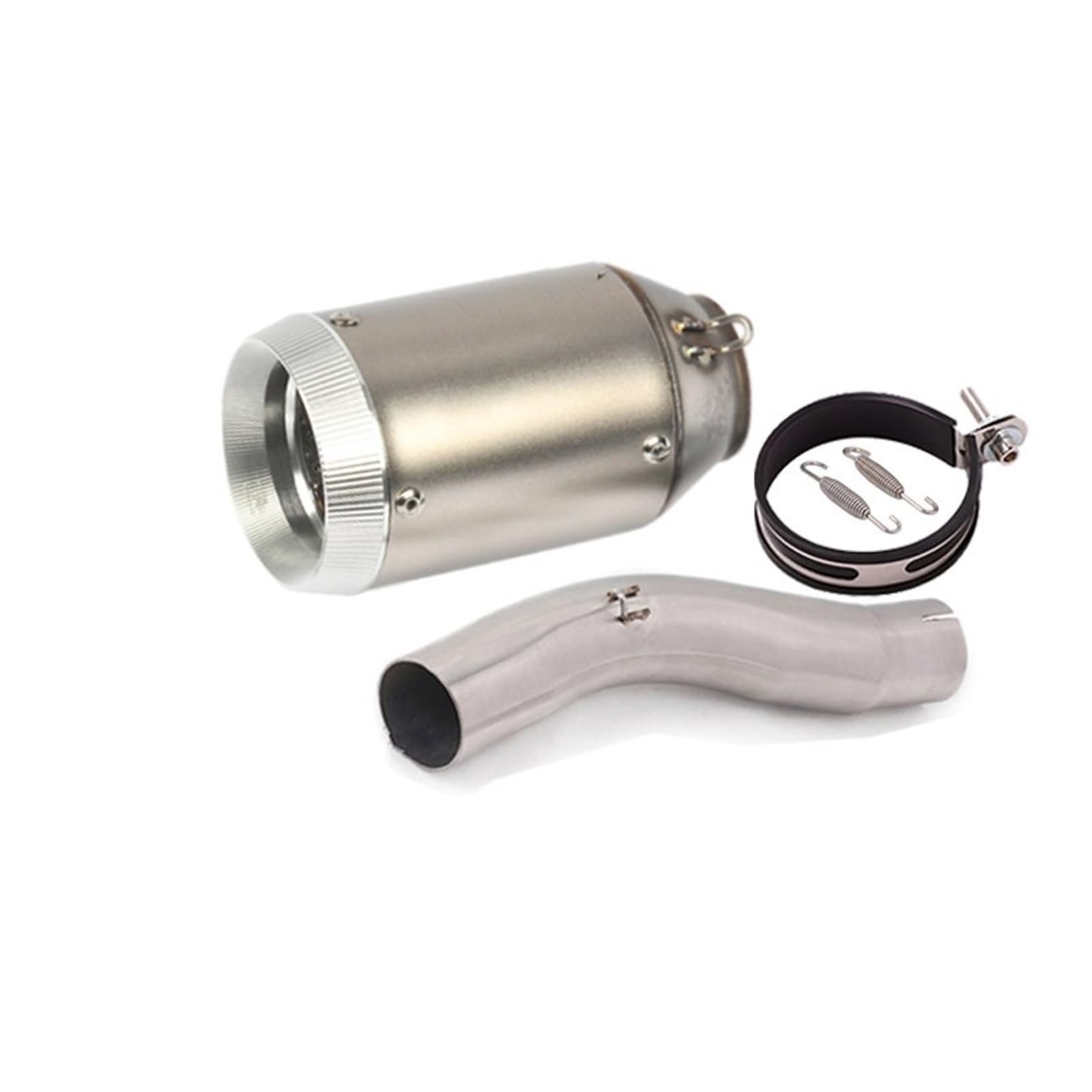 Endroh Für Suzuki Für GSXR 600 750 GSXR600 GSXR750 K8 K9 L1 2008 2009 2010 Motorrad Auspuff Flucht Link Rohr Schalldämpfer Slip Auf Endrohrblende(E) von Generic
